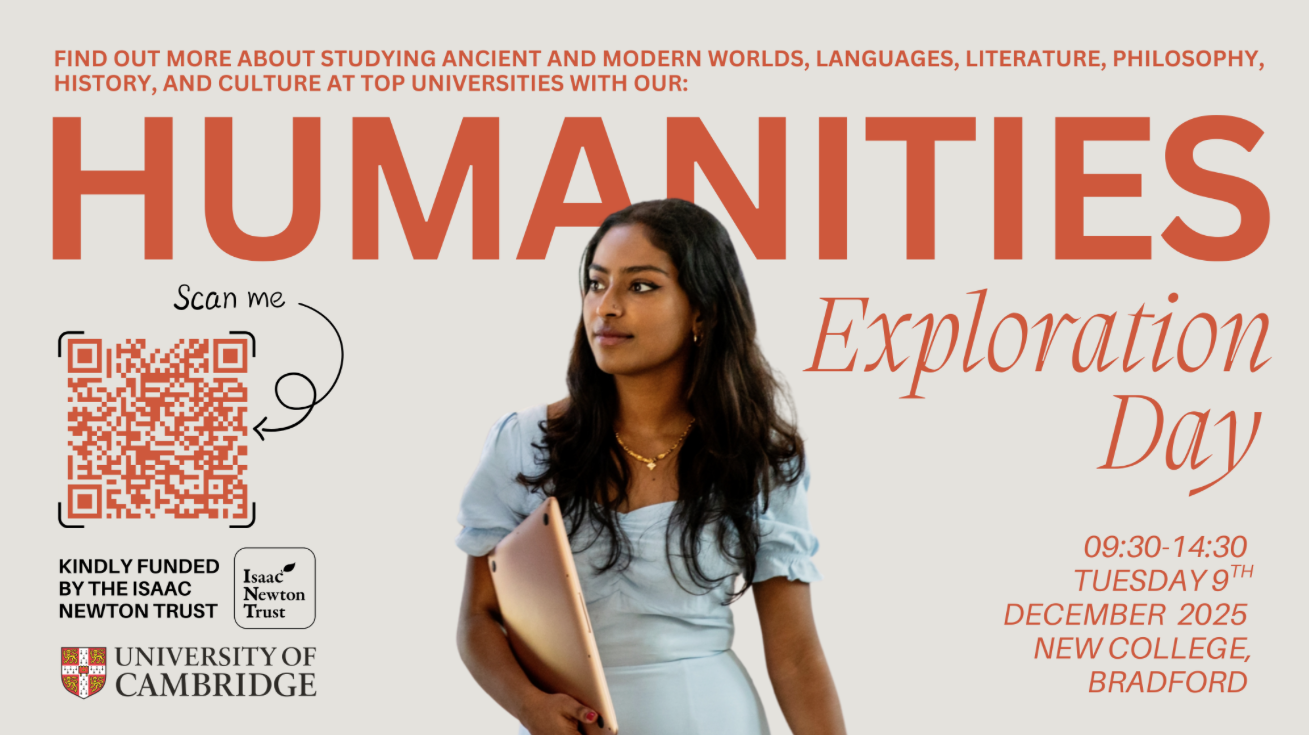 Humanities Exploration Day in Bradford, 9 December 2025