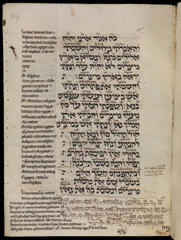 A page from the Book of Ezekiel (MS. Bodl. Or. 62, fol. 59a)