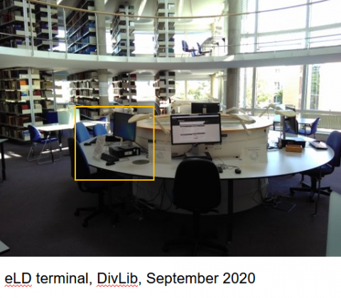 electronic legal deposit terminal in the library