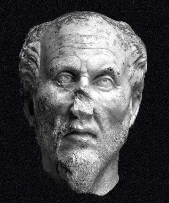 Plotinos. Ostiense Museum, Ostia Antica, Rome. Creator: Unknown. Source: https://tinyurl.com/4vv67puz Licence: Public domain. Plotinos. Ostiense Museum, Ostia Antica, Rome. Creator: Unknown. Source: https://tinyurl.com/4vv67puz Licence: Public domain.