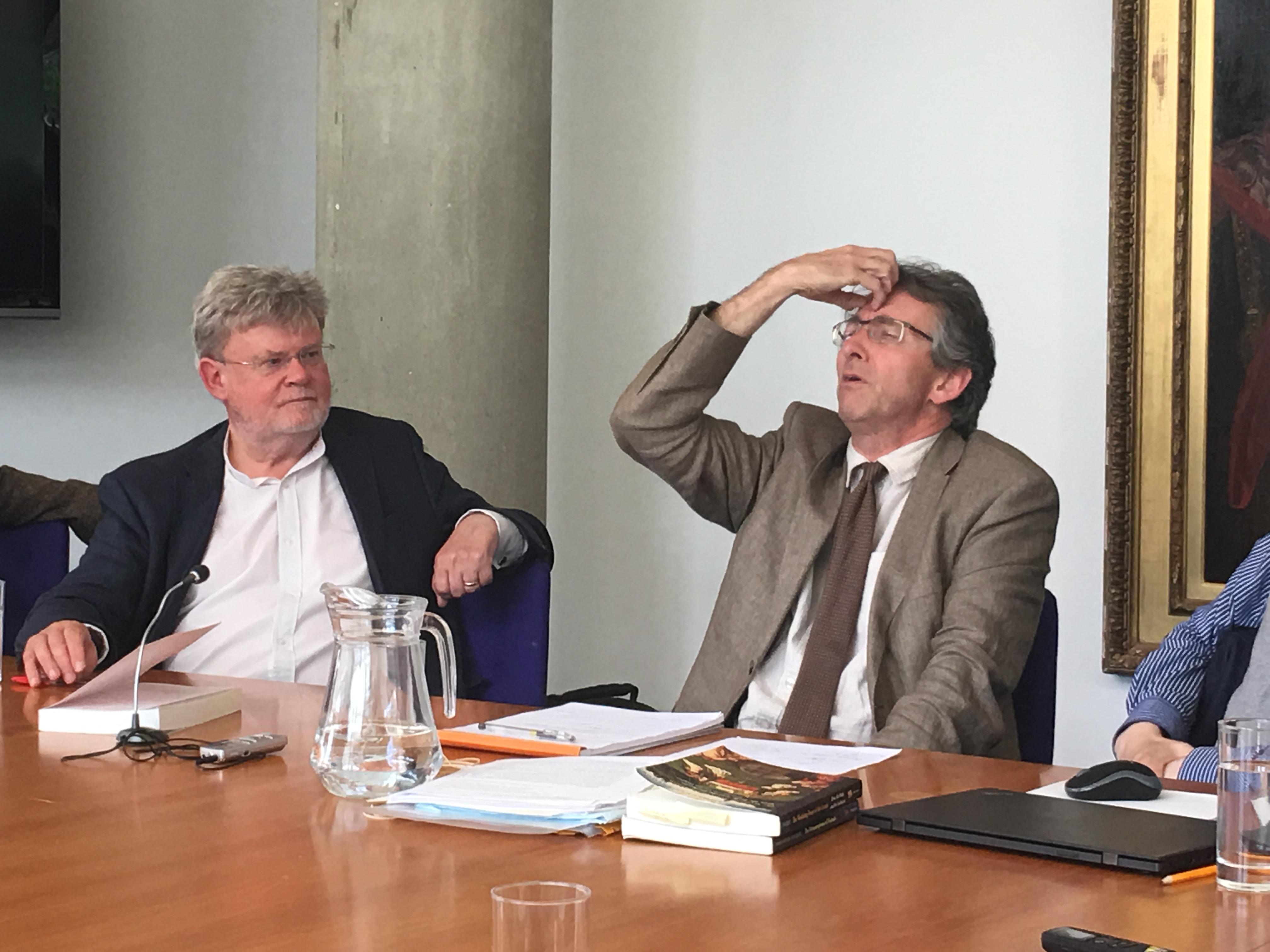 Prof. Emmanuel Falque and John Milbank during ‘Body and Spirit in French Philosophy of Religion Conference’ Body and Spirit in French Philosophy of Religion