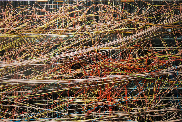 Cable mess , by https://www.flickr.com/photos/baccharus/  (CC 2.0)