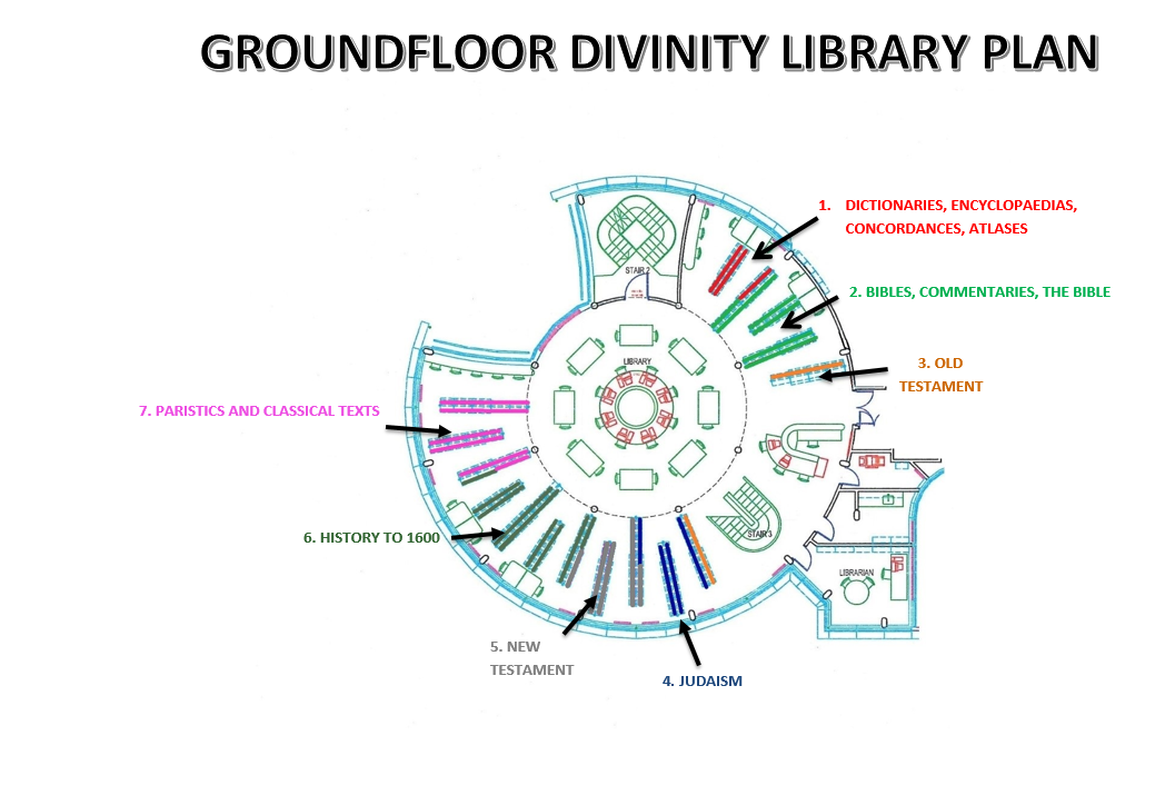 Divinity Library, floor plan, ground.
