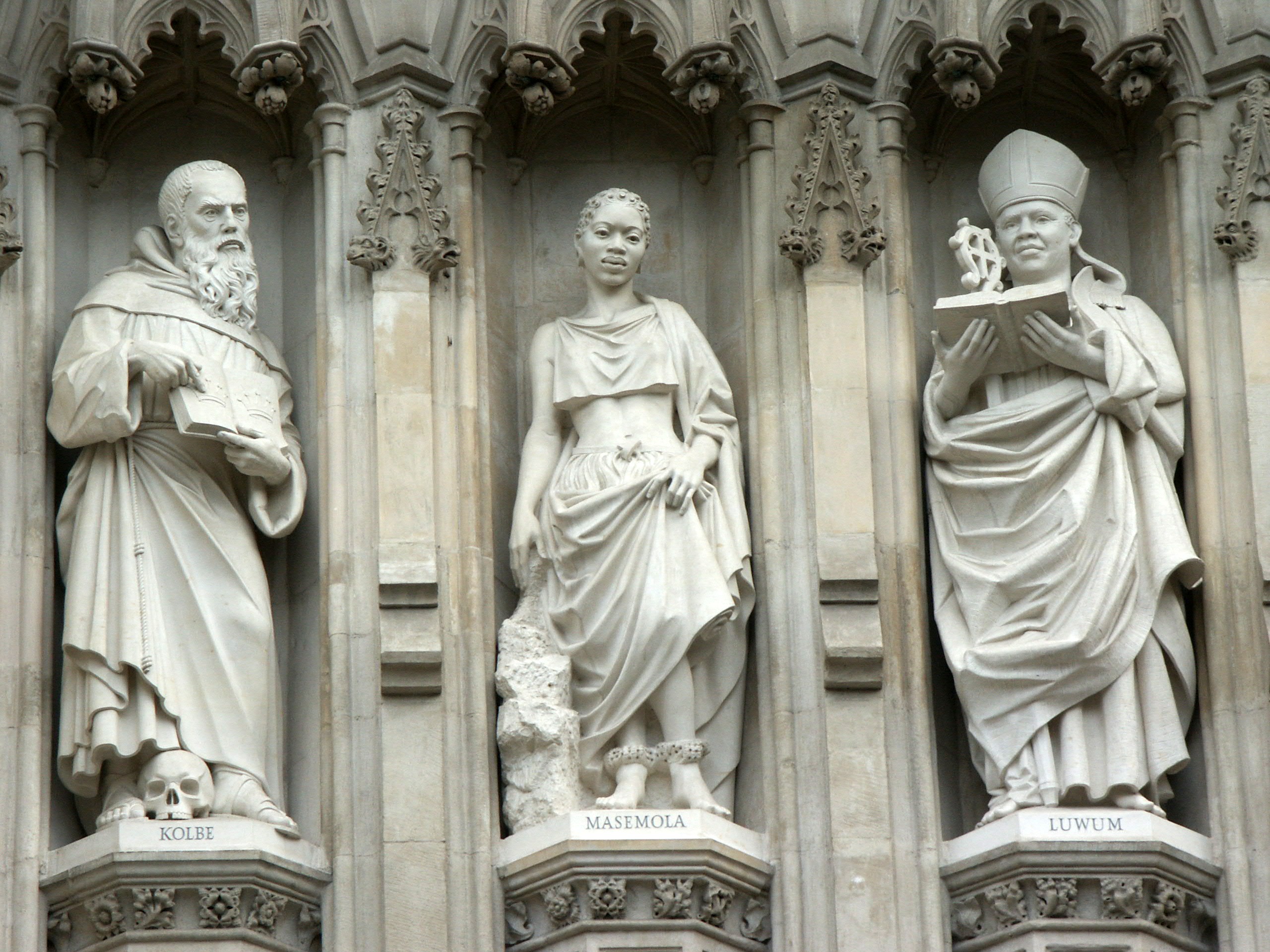 Bishop Janani Luwum among the Twentieth Century Martyrs, Westminster Abbey