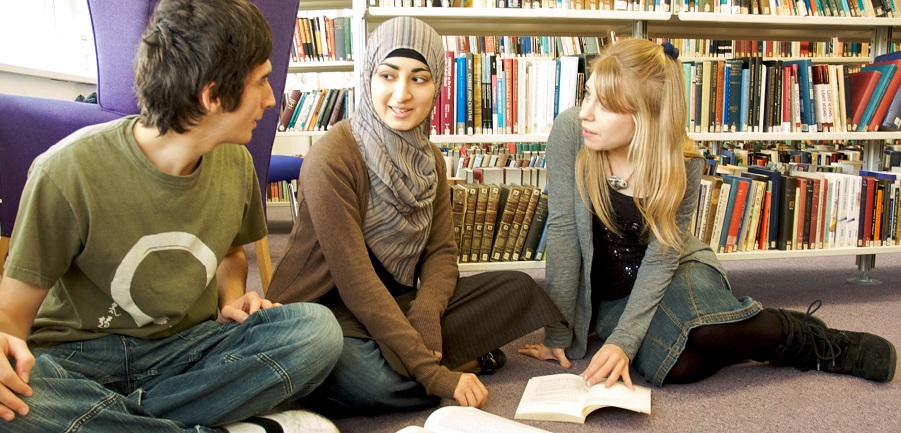 Students in the Faculty Library